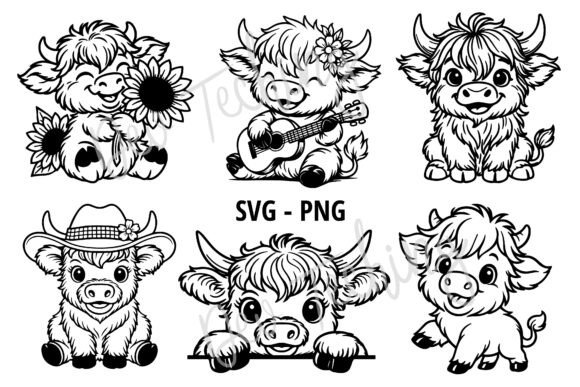 Download Highland Cow Svg Bundle, Cute Cow Svg - Cute Collection