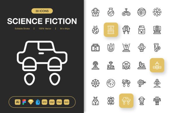 Download Science Fiction Icons - Science fiction Collection