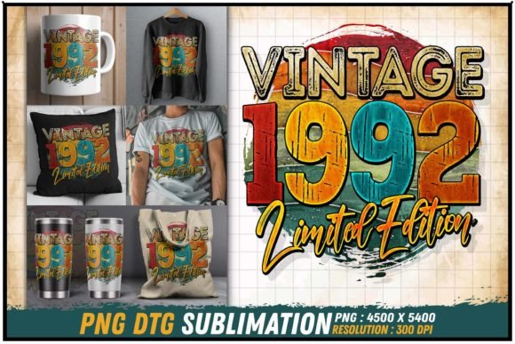 Download Vintage 1992 Limited Edition Retro Round - 1992 Collection