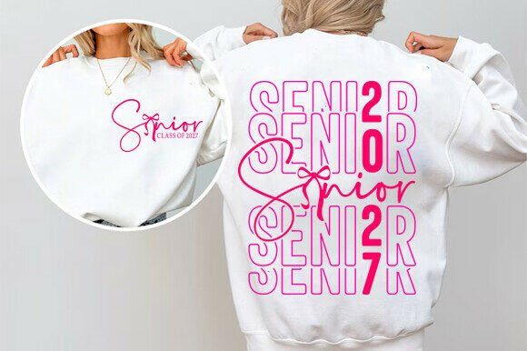 Download Senior 2027 SVG, Coquette Graduation PNG - Graduation Collection