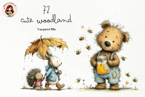 Download Cute Woodland Animals PNG Clipart - Premium Resources