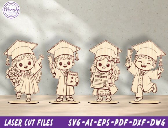 Download Graduation Kids Laser Cut SVG Bundle - Premium Resources
