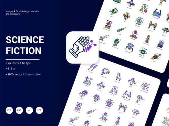 Download Science Fiction Icon Pack - Science fiction Collection