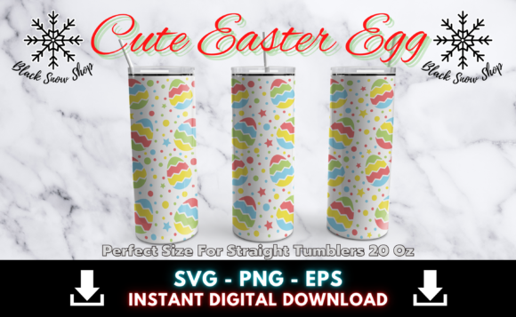 Download Cute Easter Egg Tumbler Wrap Svg - Cute Collection